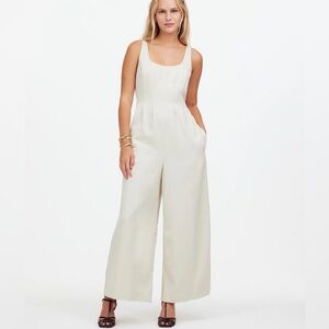 NWT Madewell Wide-Leg Tank Jumpsuit in Drapey Twill Size 6